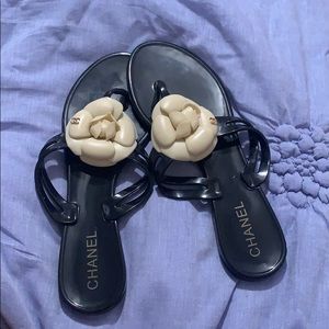 Chanel Jelly Flip Flops